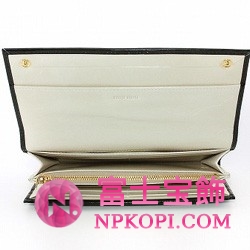ミュウミュウ MIU MIU 長財布 サイフ 財布 さいふ ブラック×ホワイト 5M1109-VIBI-NETA
